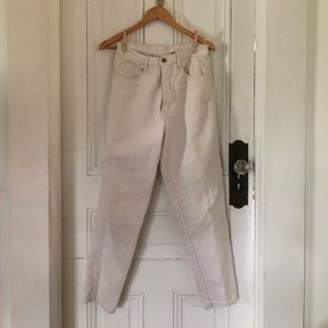Vintage Bill Blass off-white High-waist Mom jeans